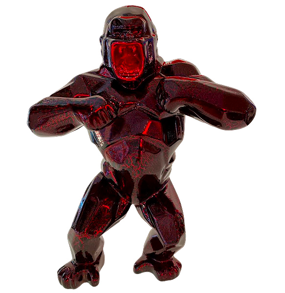 WILD KONG - Resin Crackled Chrome - Red