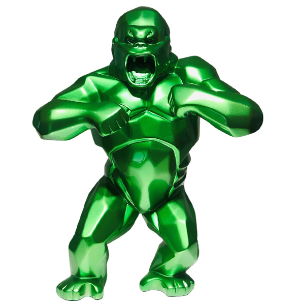 WILD KONG - Résine Métallisée - Vert Candy - Galeries Orlinski WILD KONG - Résine Métallisée - Vert Candy
