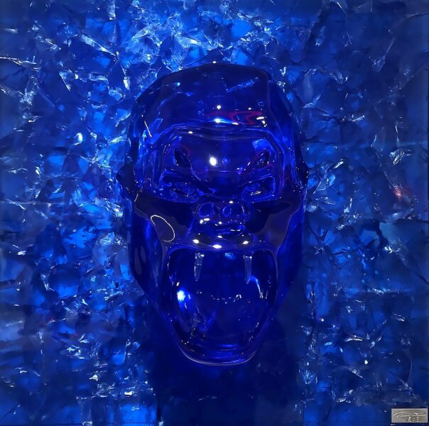 WILD KONG RELIEF - Crystal Full Fractale resin - Blue