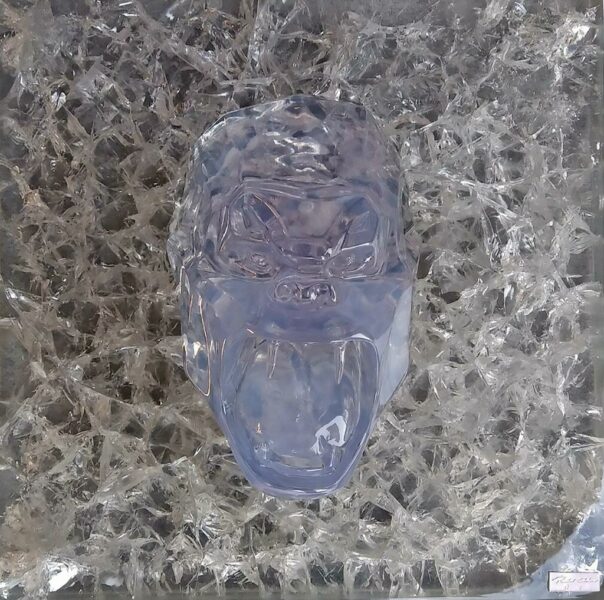 BAS RELIEF - Cristal Clear resin - White