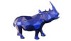 RHINOCEROS - Metallic resin - Mick blue