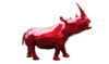 RHINOCEROS - Metallic resin - Flame red