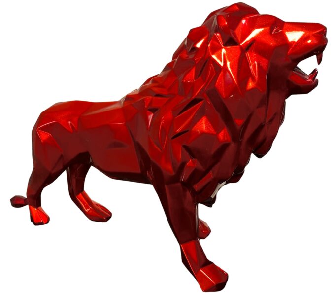 LION - Résine Métallisée - Rouge flamme