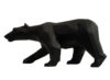 WALKING BEAR - Matte resin - Black