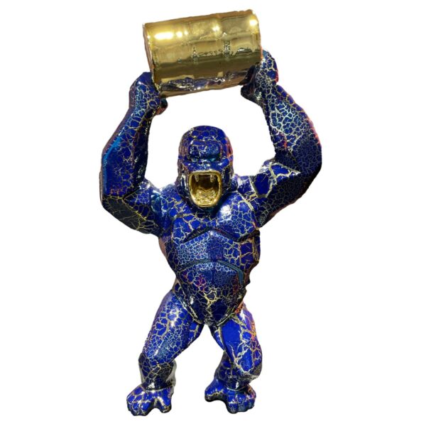 WILD KONG OIL - Résine Crackled Chrome - Blue & Gold