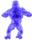 WILD KONG - Résine Cristal Full Fractale - Bleu