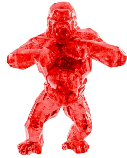 WILD KONG - Résine Cristal Full Fractale - Rouge
