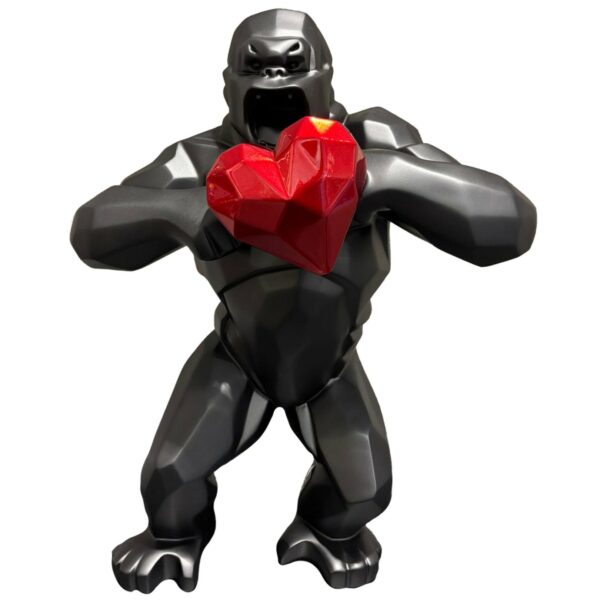 WILD KONG HEART - Matte resin - Deeply Black & Red